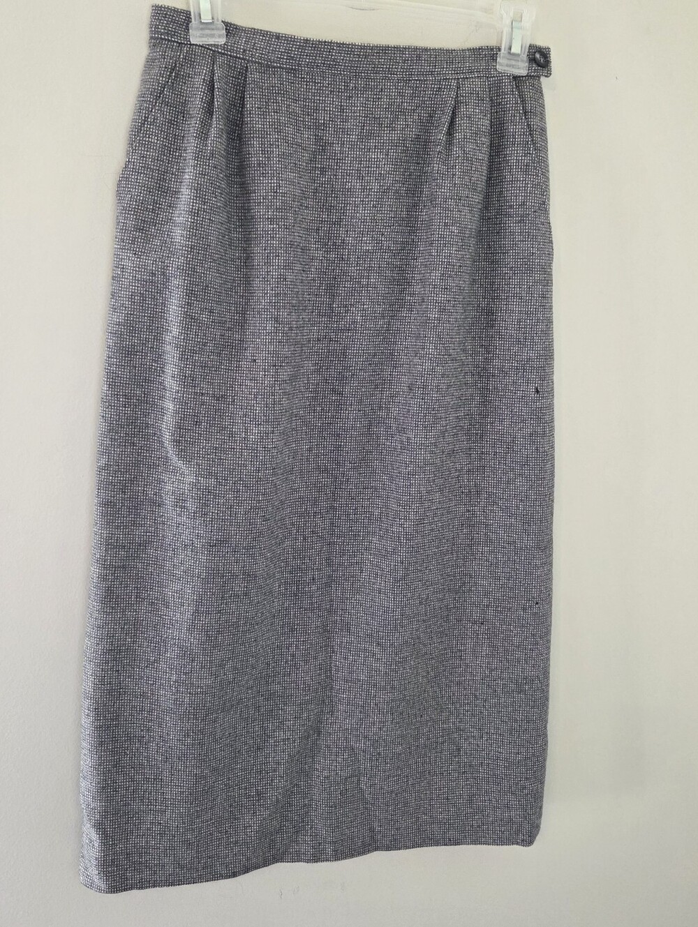Pendleton Gray Wool Long Pencil Skirt